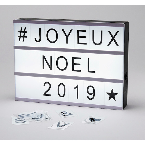 Boite lumineuse à message Dream coloris noir et blanc 3560238986967 (3560238986967)