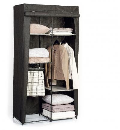 Armoire modulable 3 étagères et penderie