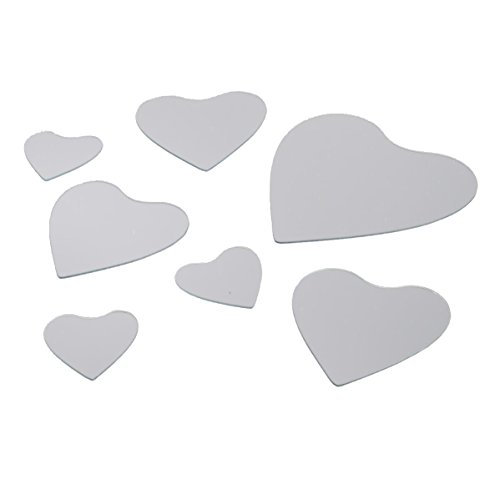Ensemble de 7 miroirs adhésifs - Forme Cœur - 3...