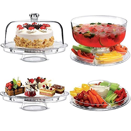 4 en 1 Serviteur Présentoir à gâteaux - Multifo...