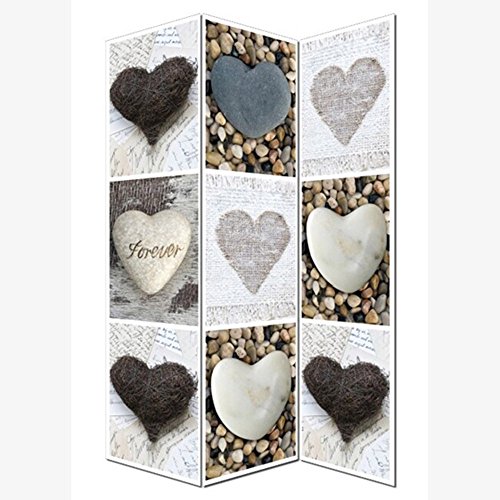 Atmosphéra Paravent Charme Coeur 120x180cm code EAN 3560239222965 