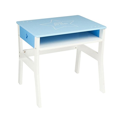 Atmosphera Bureau en bois pour enfants - Pratique et Astucieux - Coloris BLEU code EAN 3560239245599 