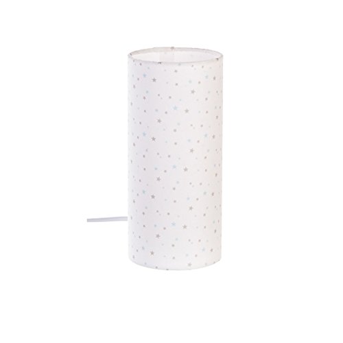 Lampe de chevet - Forme cylindrique - Motif Eto...