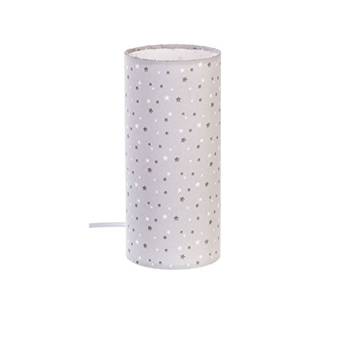 Lampe de chevet - Forme cylindrique - Motif Eto...