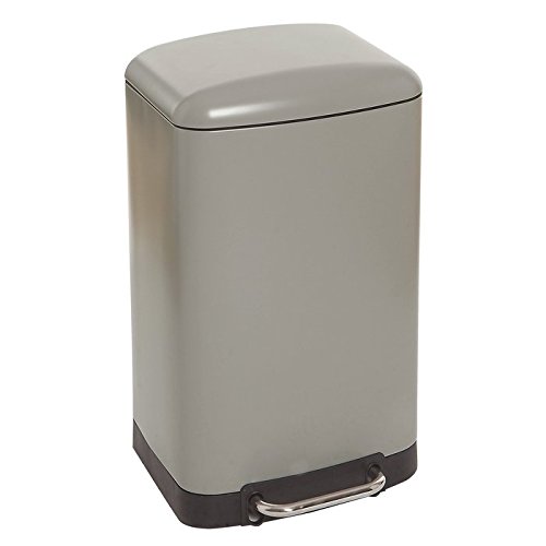 - poubelle rectangulaire à pédale 30l taupe