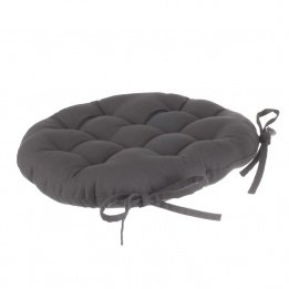 Coussin de chaise ronde Sylla Anthracite
