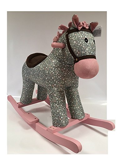 Cheval à bascule en bois 69cm pour fille