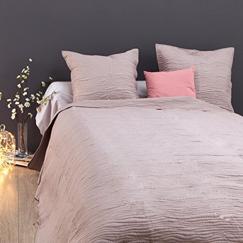 Ensemble Dessus de lit matelassé avec ses 2 Hou...