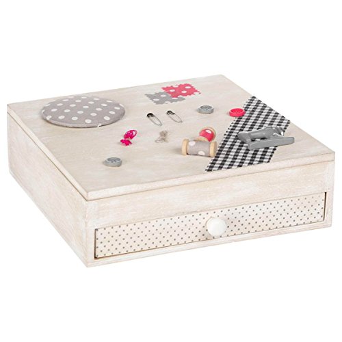 Boite à couture décorée - Style charme - Colori...