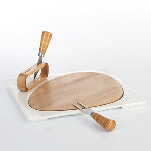 Service à fromage en bois