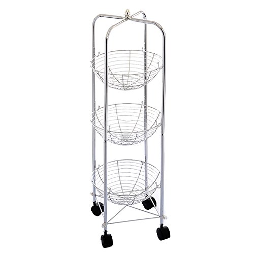 Resserre chromée 3 paniers ronds