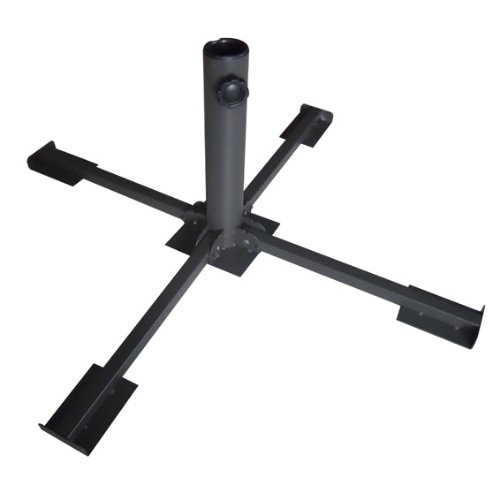 Pied de parasol pliant Noir