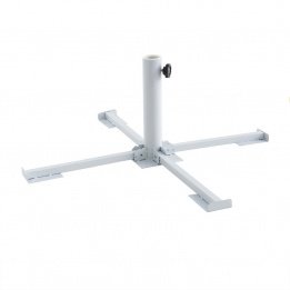 Pied de parasol pliant Blanc