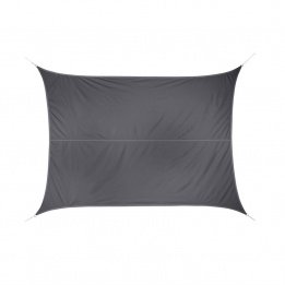 Voile d'ombrage Rectangulaire Curacao 4 x 3 Gris