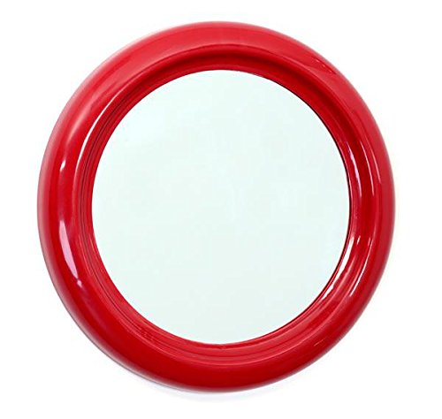 116709 miroir rond pvc rouge 30 cm