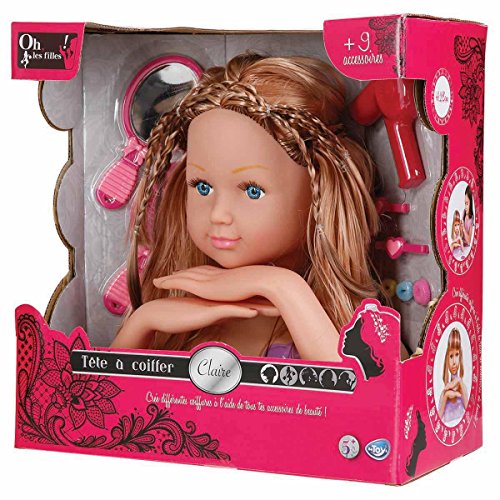 Tête à coiffer 28cm + 9 accessoires