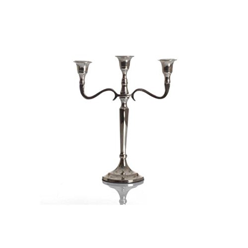 Bougeoir chandelier 3 branches en métal - Style...