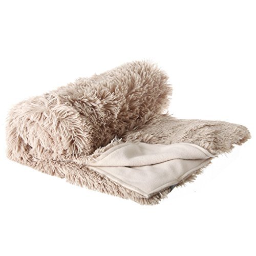 Plaid imitation fourrure poil long Lin