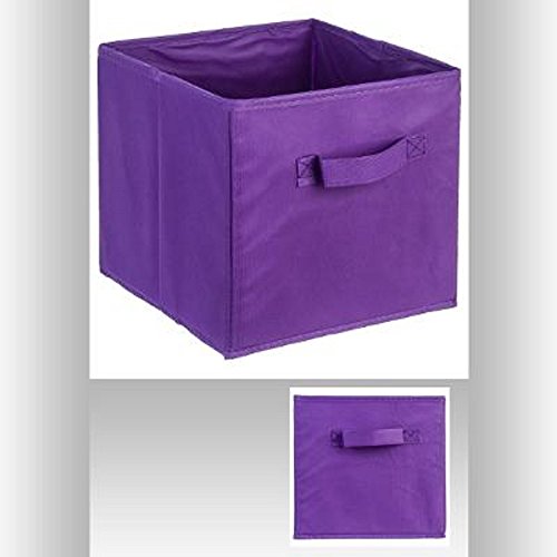 Panier cube de rangement pliable violet