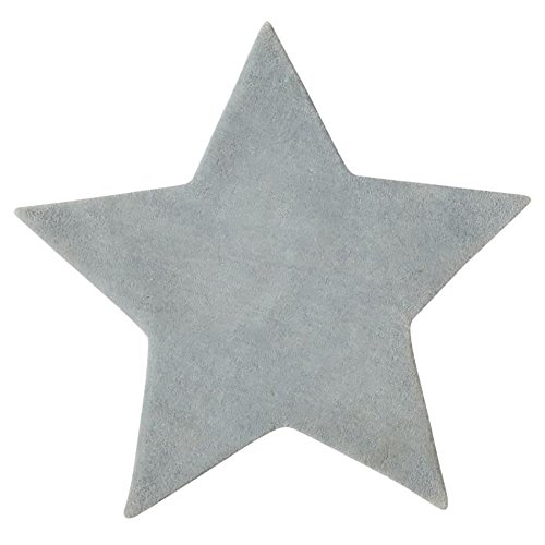 Tapis velours etoile grise pour chambre enfant
