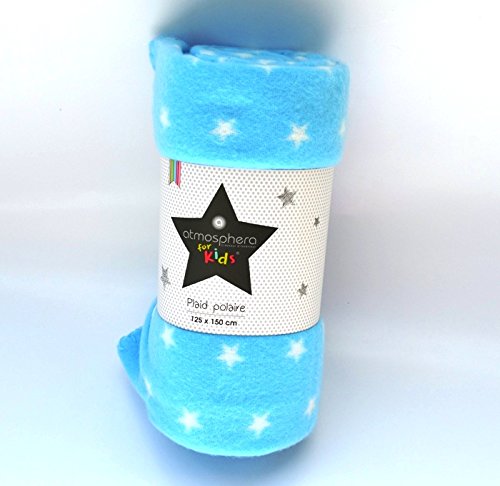 Plaid bébé bleu tout doux