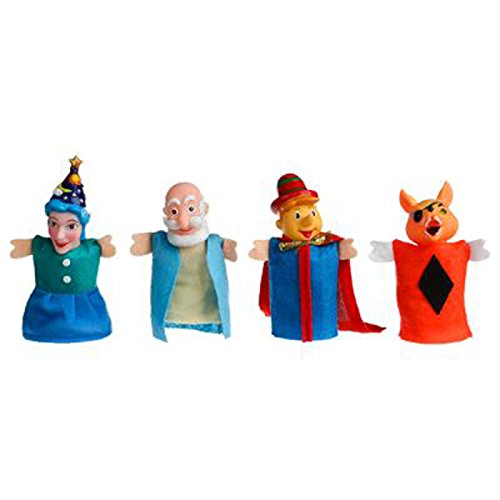 Coffret 4 marionnettes à doigt - Thème Pinocchio