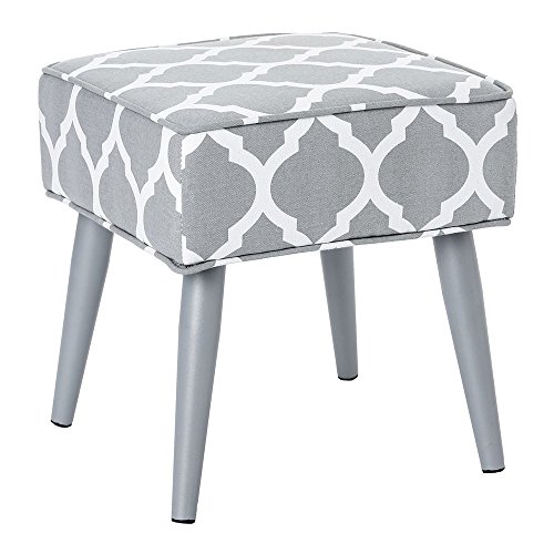 Tabouret pouf style scandinave - Coloris GRIS C...