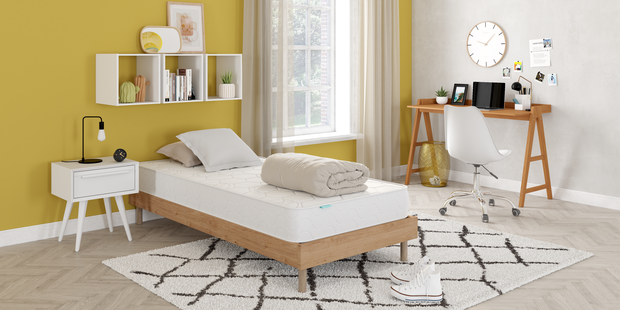 ÉTAGÈRE 1 CASE MIX BLANC 