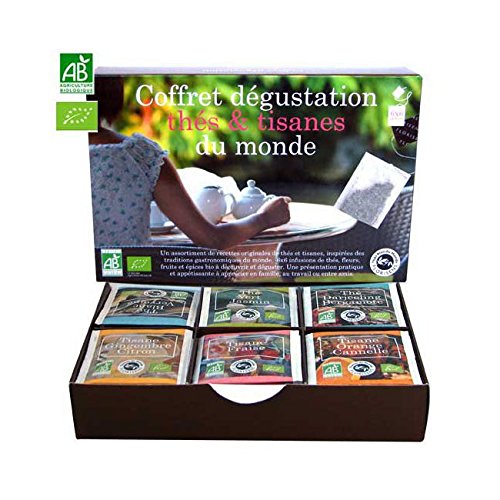 Florisens Coffret Thés et Tisanes du monde - BIO - 6x6 sachets - Coffret cadeau code EAN 3560468792116 