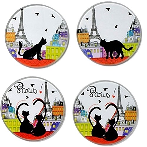 FoxTrot 6210TOIT Dessous Verre Motif Chat Toit ...