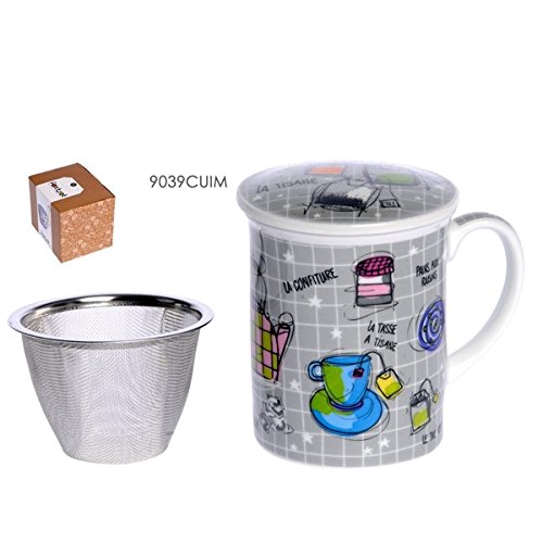 FOX TROT - 9039CUIM - MUG EN PORCELAINE + INFUS...
