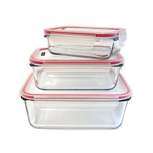 Kb5667 3 plats à four avec couvercle hermétique...