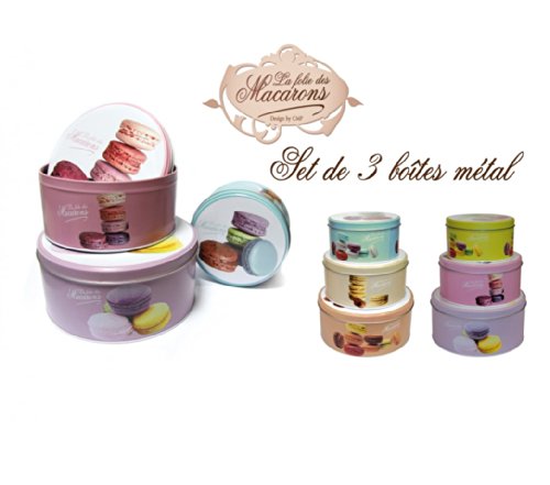 La Folie des Macarons Set 3 Boite Ã  Gateaux Gigogne La Folie des Macarons code EAN 3561865460226 