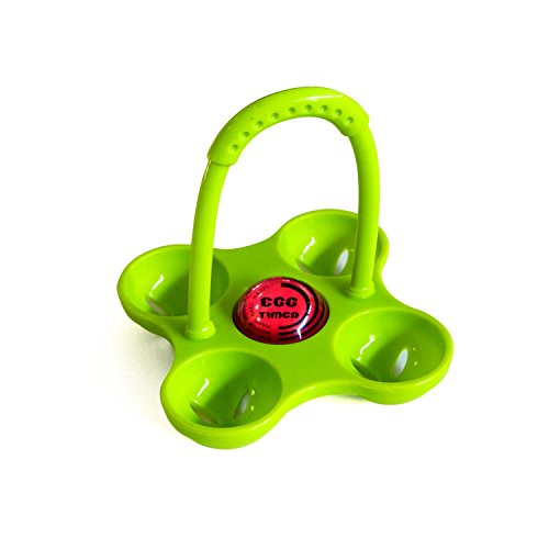 - cuiseur 4 oeufs silicone avec minuteur - vert