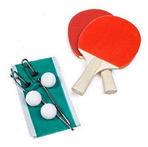 SET PING PONG 2 RAQUETTES 2 BALLES + FILET JEU