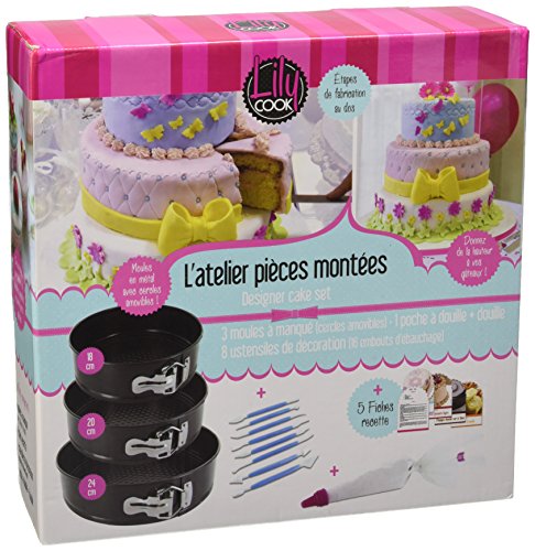 Lily Cook KDO8561 Coffret Cake Designer Acier a...
