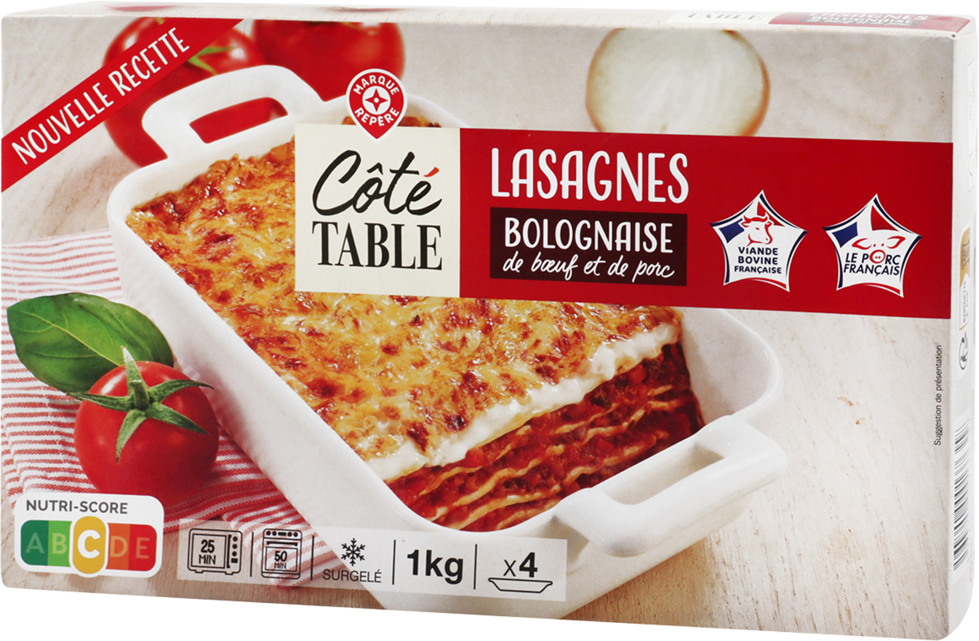 LASAGNES À LA BOLOGNAISE SURGELÉES