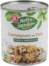 CHAMPIGNONS DE PARIS PIEDS ET MORCEAUX  “NOTRE ...