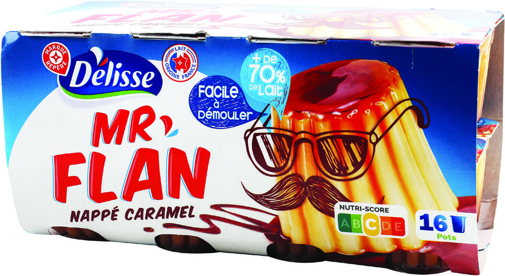 MR2 FLANS À LA VANILLE NAPPAGE CARAMEL  “DÉLISSE” code EAN 3564700007136 