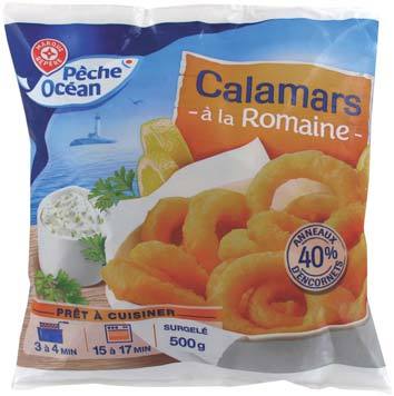 CALAMARS À LA ROMAINE SURGELÉS “ PÊCHE OCÉAN “