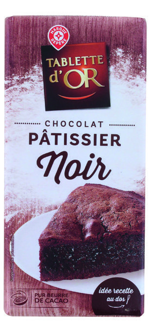 CHOCOLAT PÂTISSIER “TABLETTE D’OR”