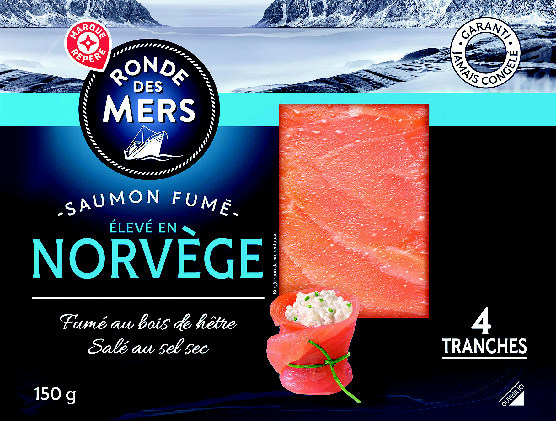 SAUMON FUMÉ DE NORVÈGE ”RONDE DES MERS”*