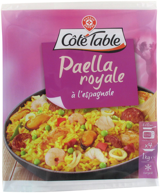 PAËLLA ROYALE SURGELÉE “CÔTÉ TABLE”