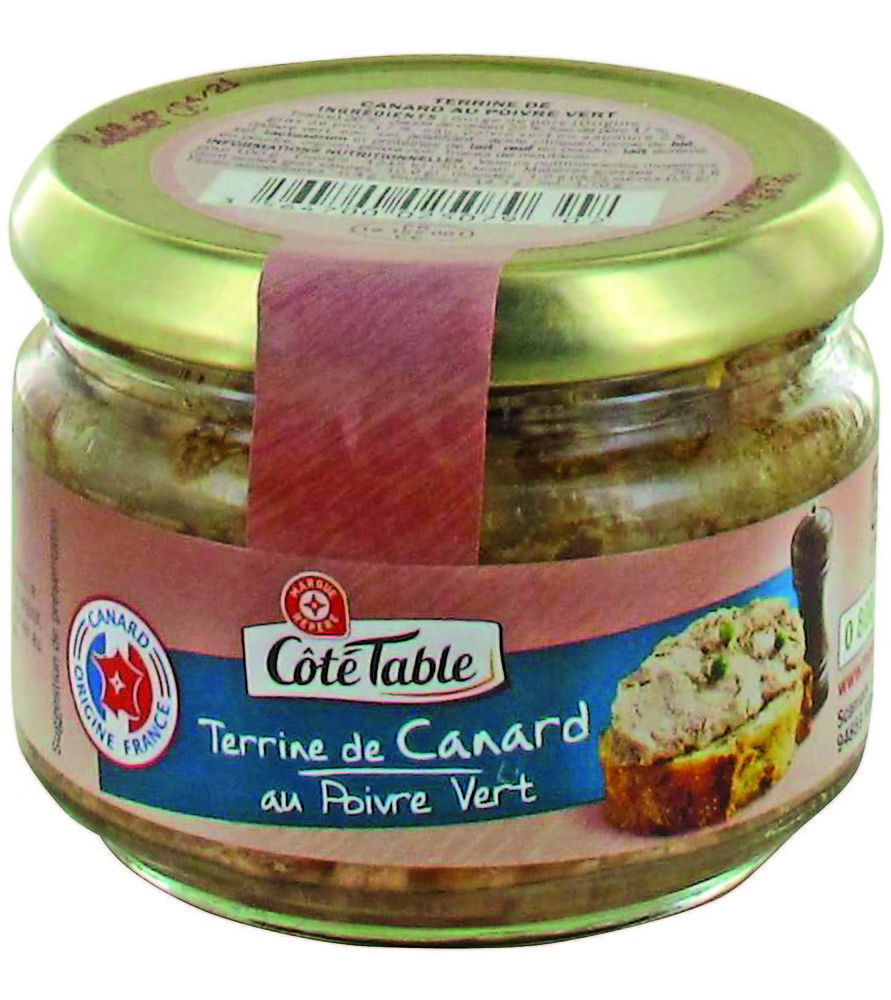 TERRINE DE CANARD POIVRE VERT “CÔTÉ TABLE”