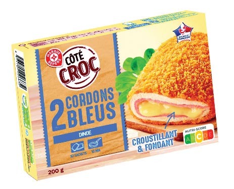 2 ESCALOPES CORDONS BLEUS DE DINDE “CÔTÉ CROC”*