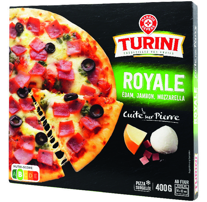PIZZA ROYALE CUITE SUR PIERRE SURGELÉE “TURINI”