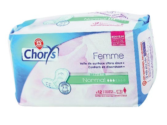 CHORYS SERVIETTES INCONTINENCE FEMME code EAN 3564700052334 