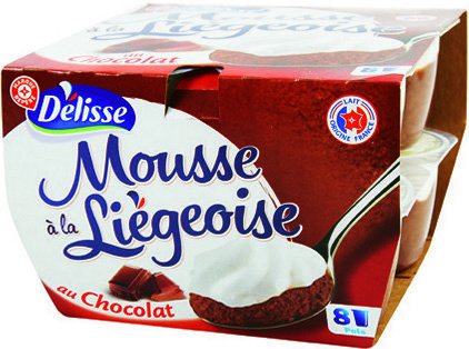 MR2 MOUSSE À LA LIÉGEOISE AU CHOCOLAT “DÉLISSE” code EAN 3564700149898 