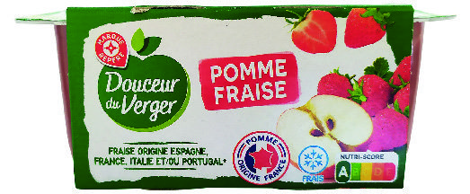 MR2 DESSERT DE FRUITS POMME FRAISE “DOUCEUR DU VERGER”(5) code EAN 3564700198292 