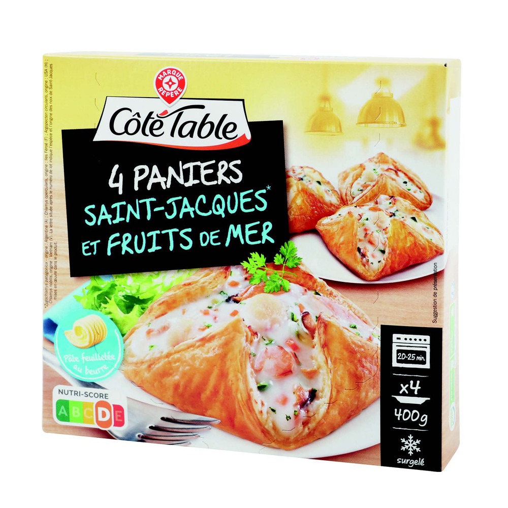 4 PANIERS FEUILLETÉS SURGELÉS 